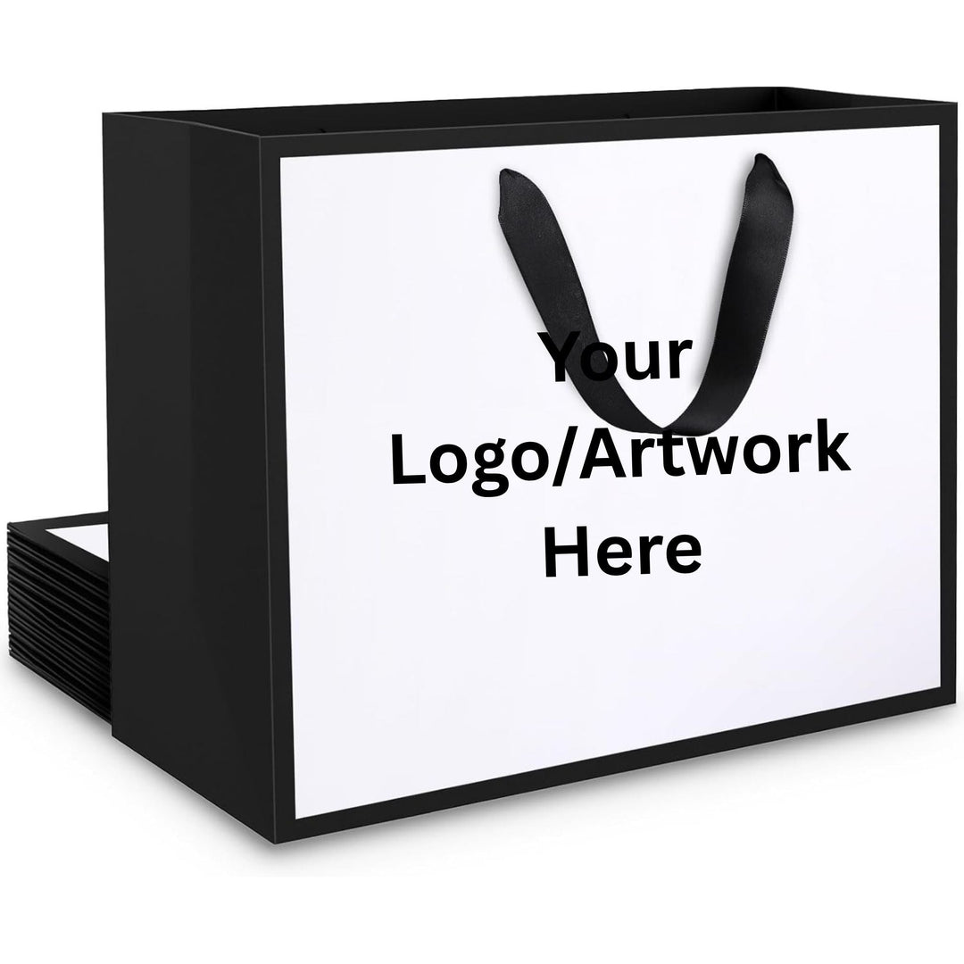 Personalised Branded Gift Bags with Handles | Custom Printed Luxury Paper Bags - Lilpins Essentials