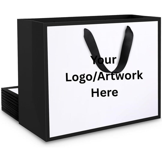 Personalised Branded Gift Bags with Handles | Custom Printed Luxury Paper Bags - Lilpins Essentials