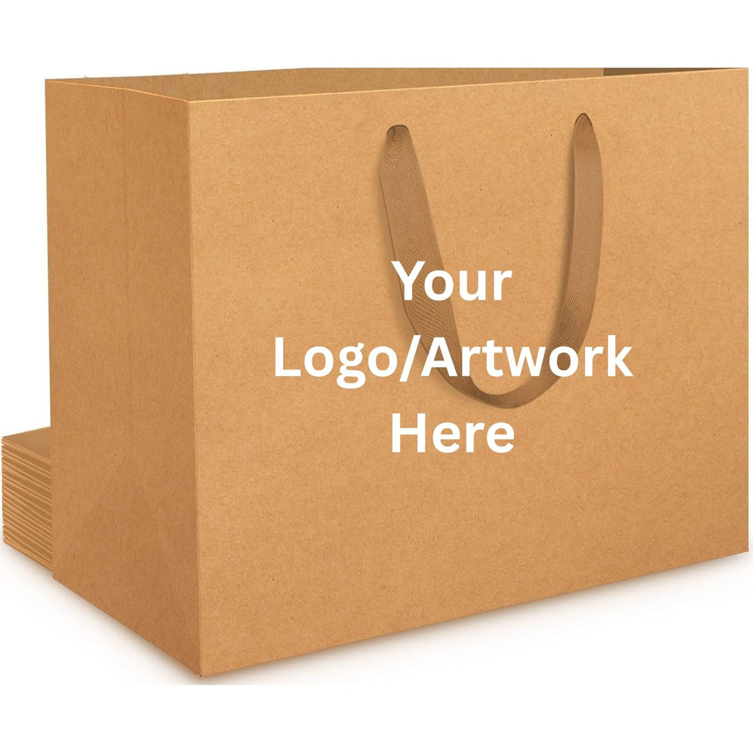 Personalised Branded Gift Bags with Handles | Custom Printed Luxury Paper Bags - Lilpins Essentials