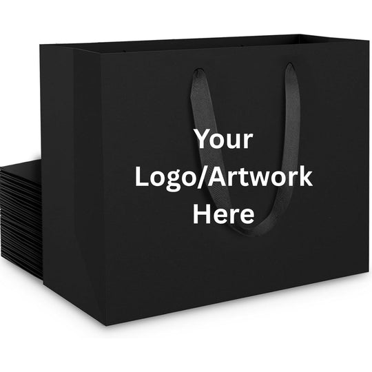 Personalised Branded Gift Bags with Handles | Custom Printed Luxury Paper Bags - Lilpins Essentials
