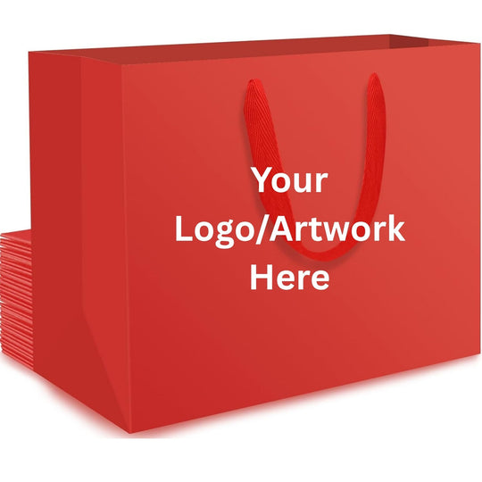 Personalised Branded Gift Bags with Handles | Custom Printed Luxury Paper Bags - Lilpins Essentials