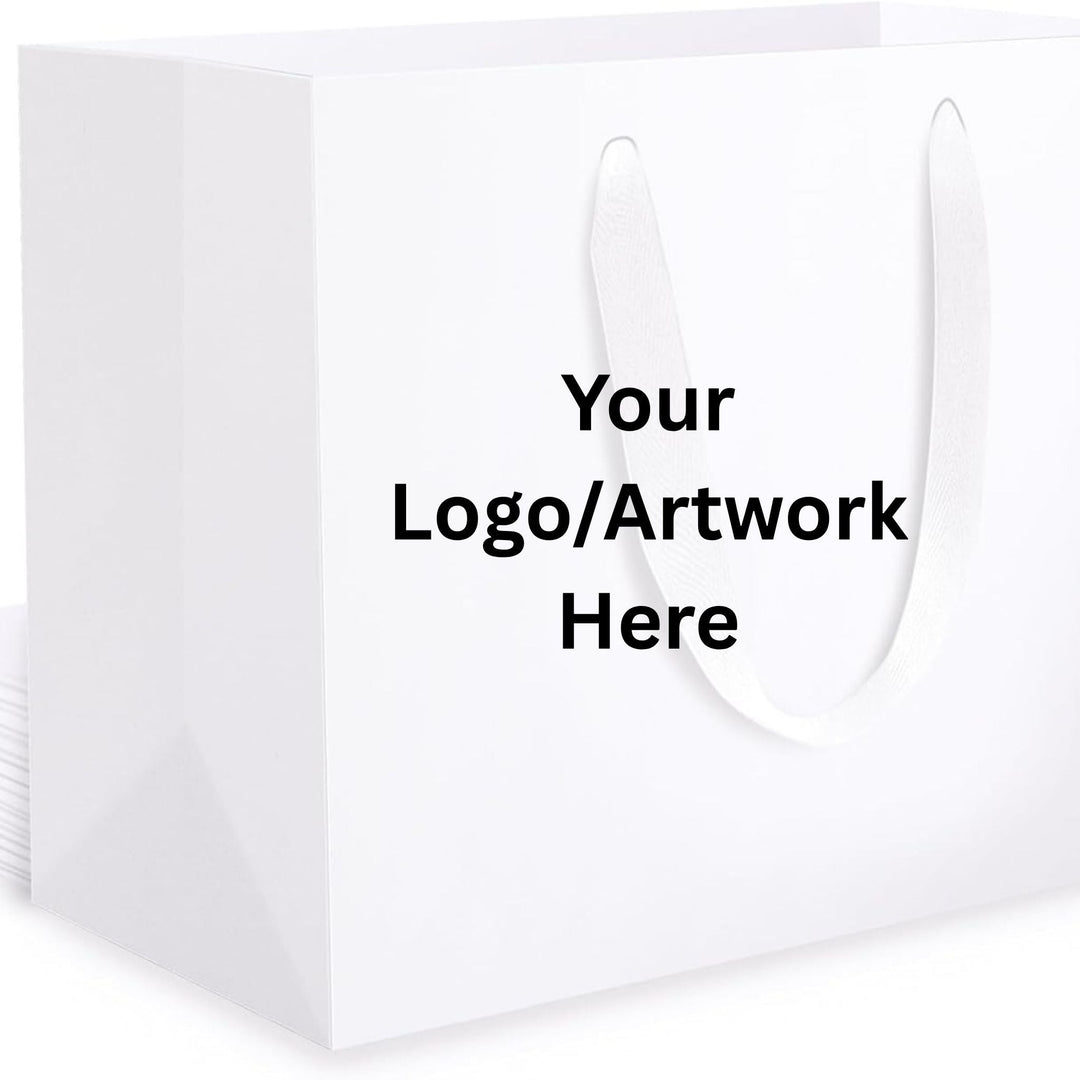 Personalised Branded Gift Bags with Handles | Custom Printed Luxury Paper Bags - Lilpins Essentials
