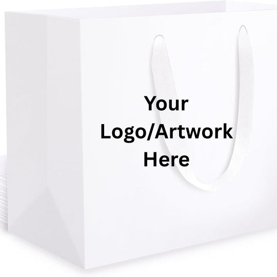 Personalised Branded Gift Bags with Handles | Custom Printed Luxury Paper Bags - Lilpins Essentials