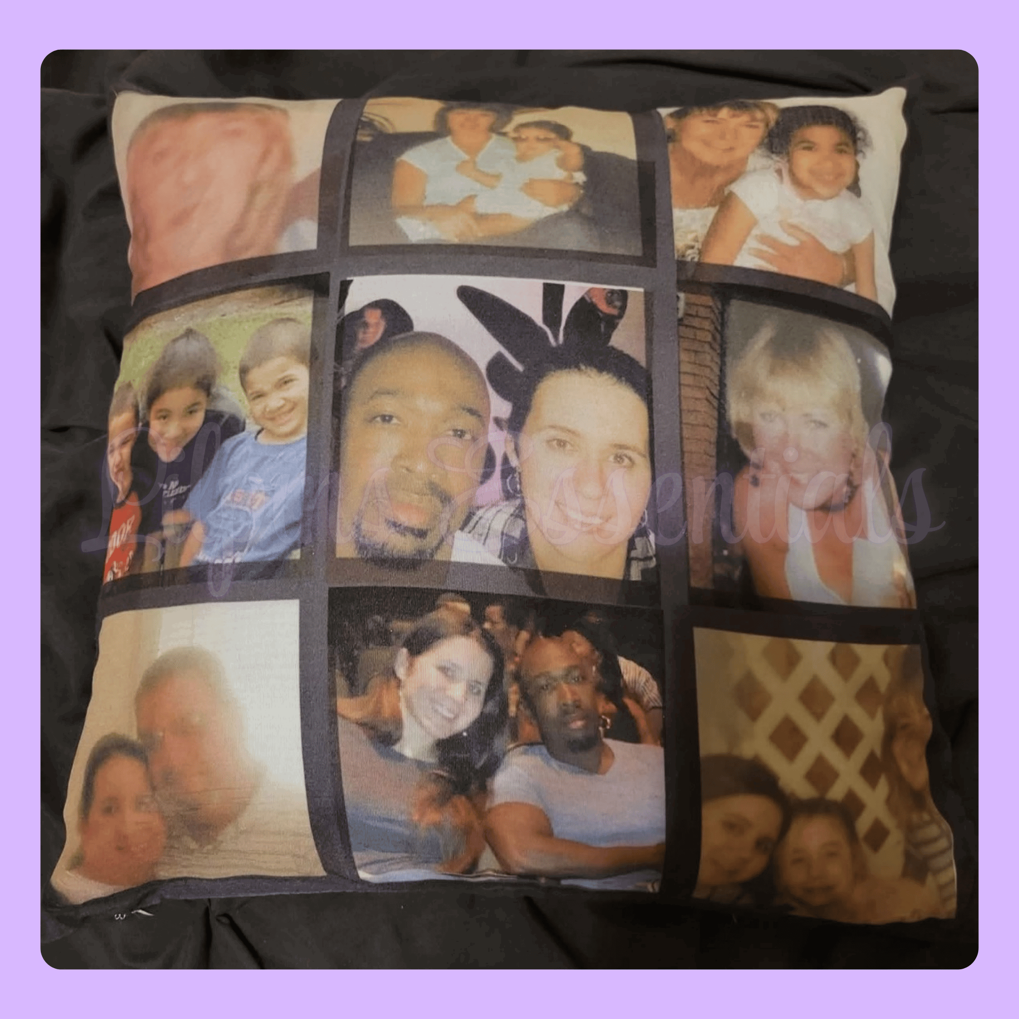 Personalised cushion cover with custom photo