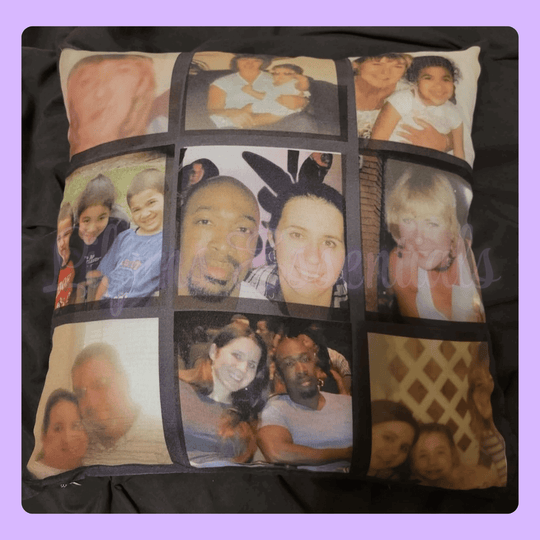 Personalised cushion cover with custom photo