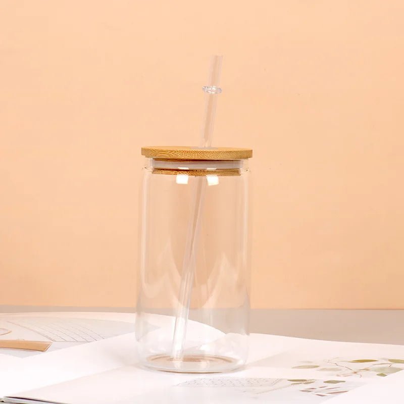 Personalised Iced Coffee Glass Tumbler