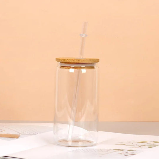 Personalised Iced Coffee Glass Tumbler