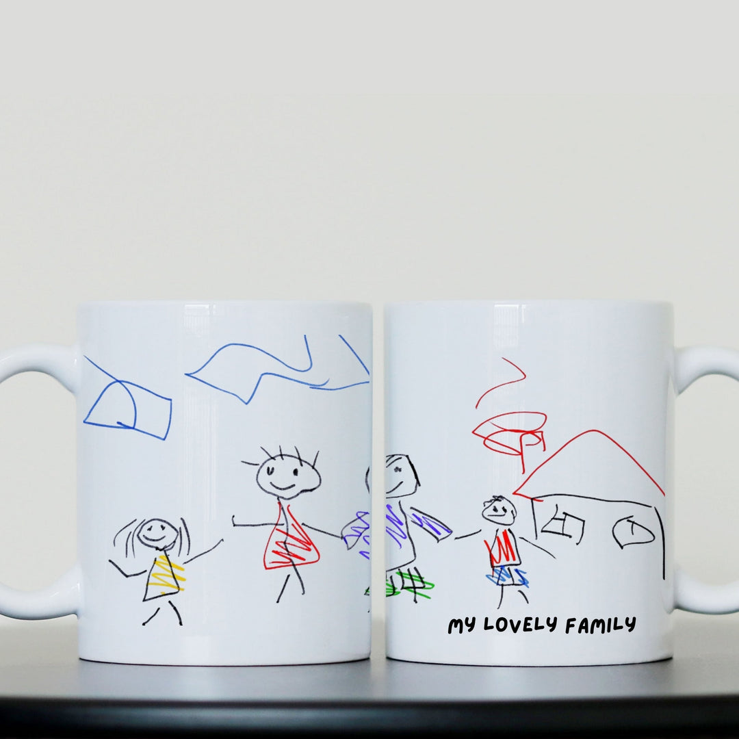 Personalised Kids Drawing Mug | Child Artwork Keepsake - Lilpins Essentials