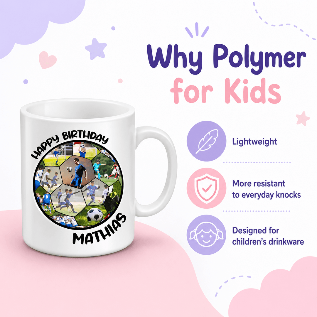 Personalised Football Photo Mug with Name &amp; Age - Lilpins Essentials