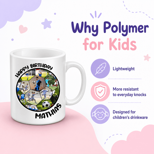 Personalised Football Photo Mug with Name &amp; Age - Lilpins Essentials