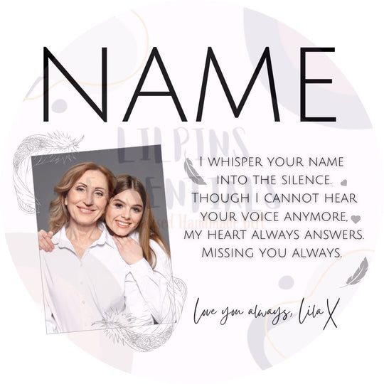 Personalised Memorial Mug for Mum with Photo &amp; Verse - Lilpins Essentials
