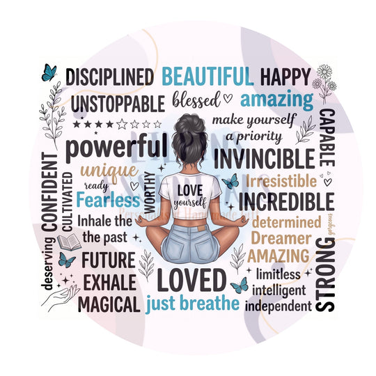 Self Love Affirmation Tumbler 20oz - Positive Gift for Her - Lilpins Essentials
