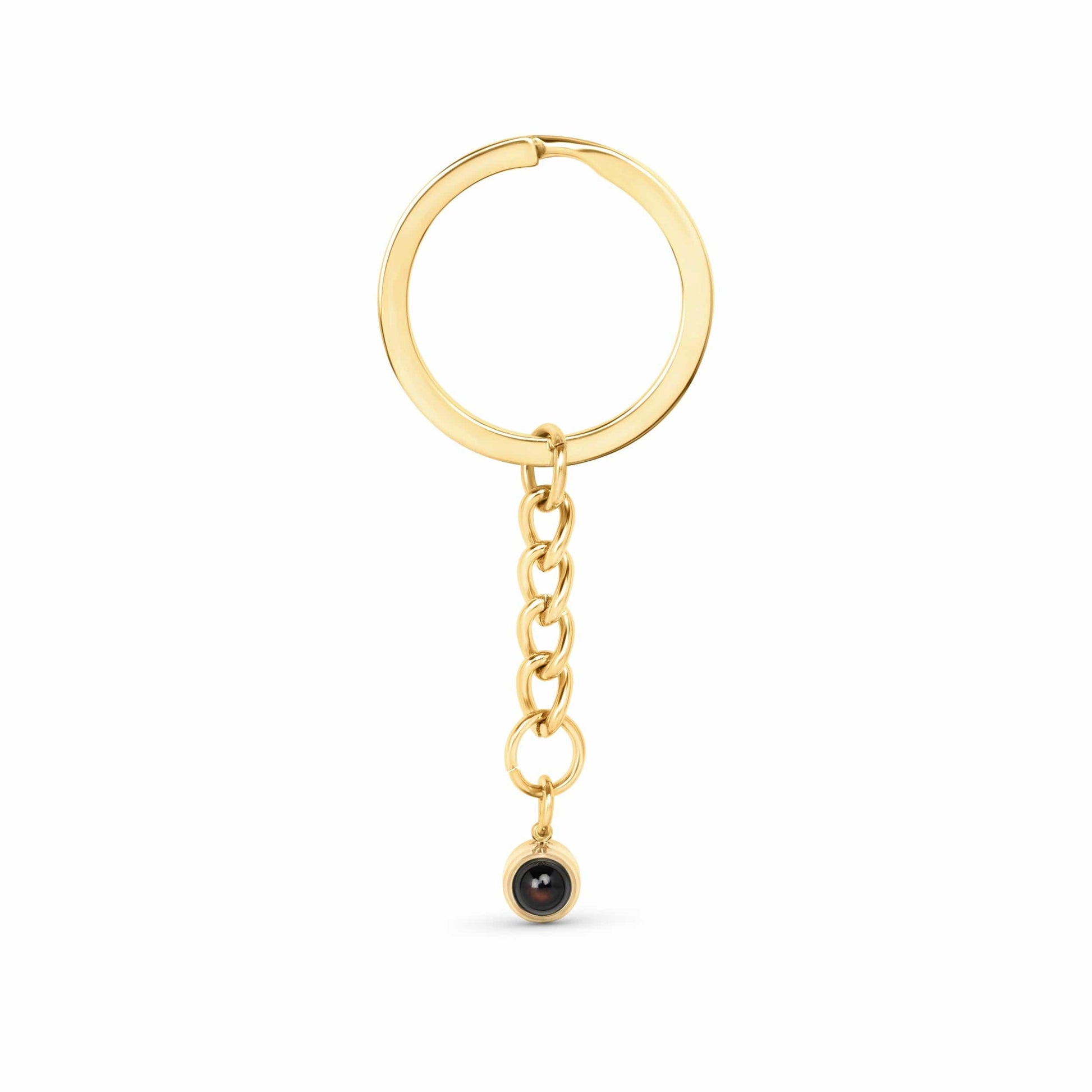 Personalised Circle Photo Projection Keychain - Lox Vault