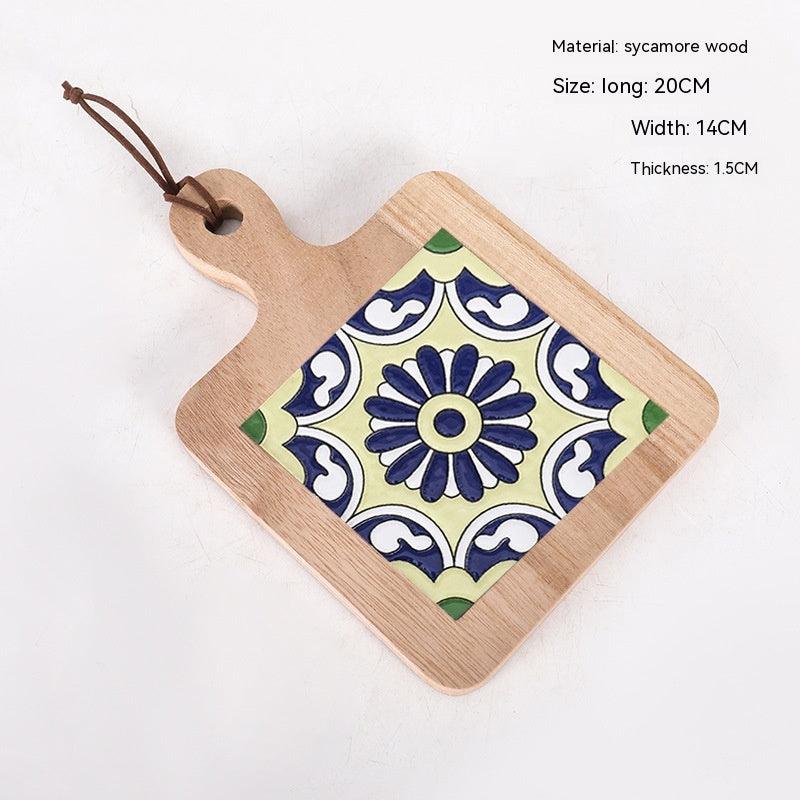 Wooden Ceramic Tile Kitchen Mat - Unique Gift - Lilpins Essentials