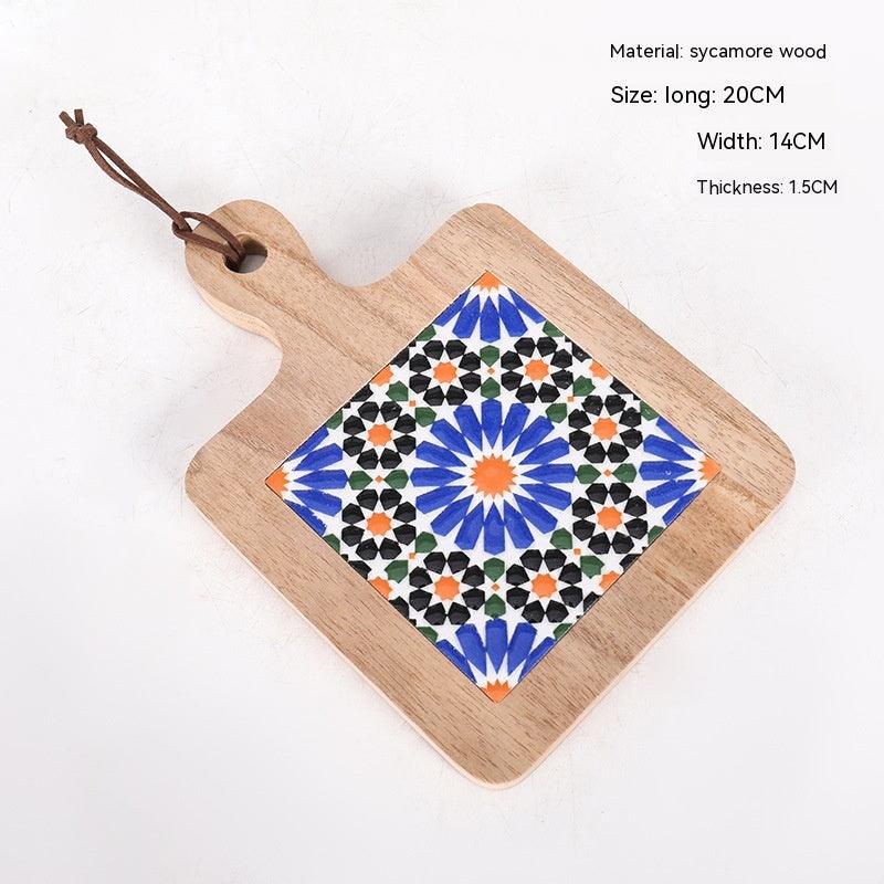 Wooden Ceramic Tile Kitchen Mat - Unique Gift - Lilpins Essentials