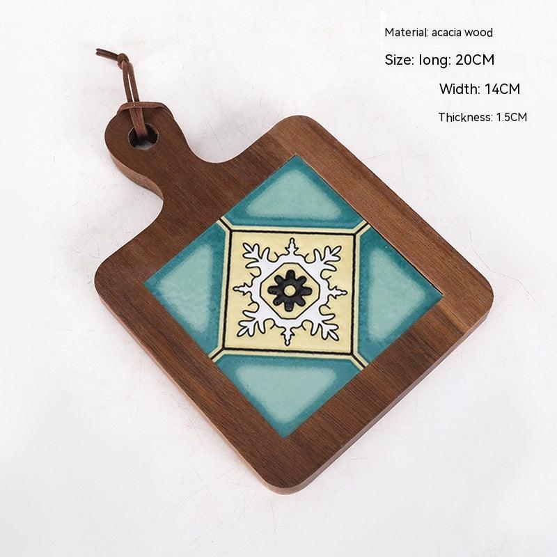 Wooden Ceramic Tile Kitchen Mat - Unique Gift - Lilpins Essentials