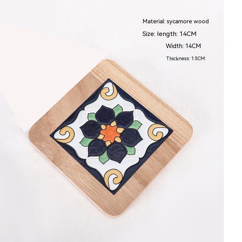 Wooden Ceramic Tile Kitchen Mat - Unique Gift - Lilpins Essentials