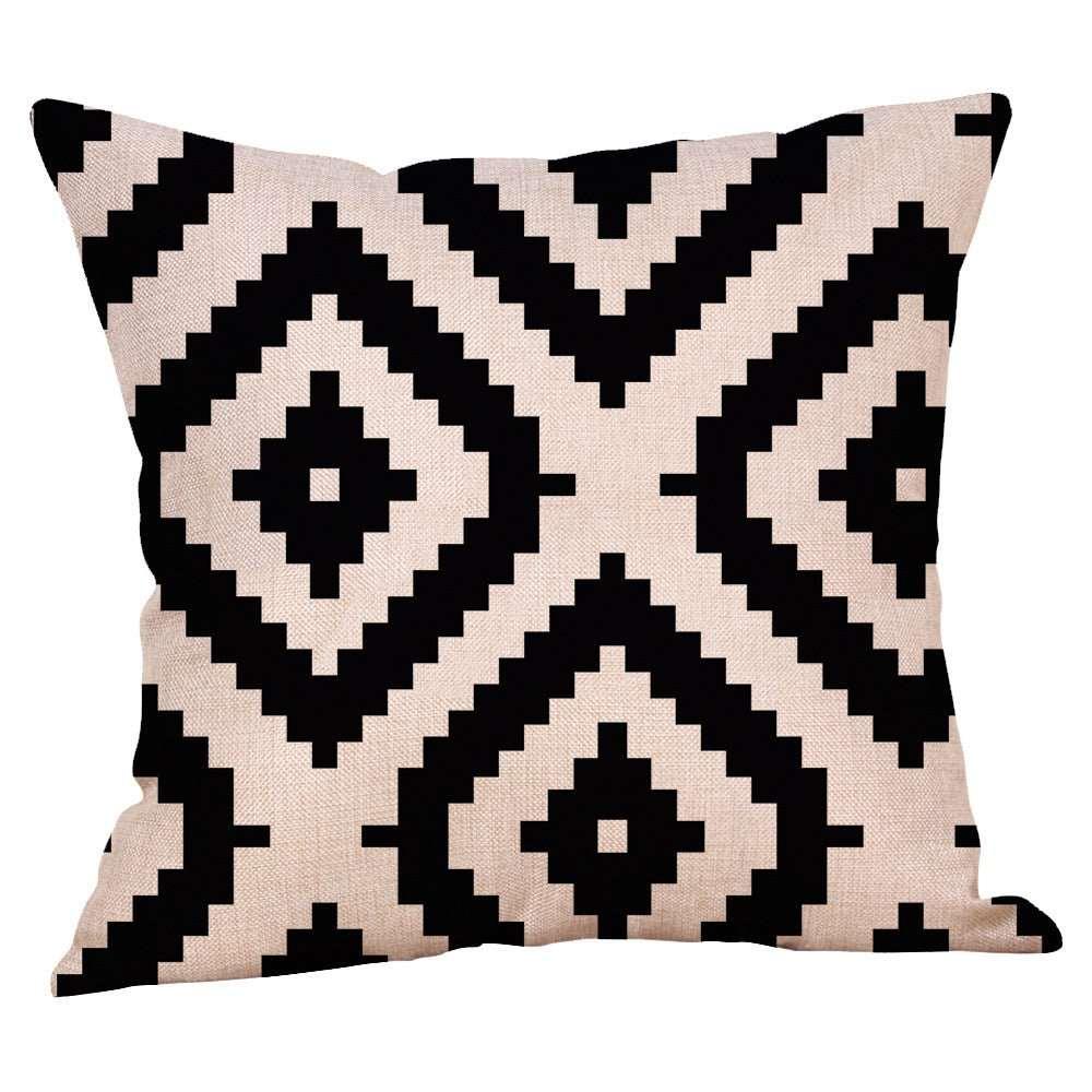 Linen Abstract Cushion Cover- cushion covers