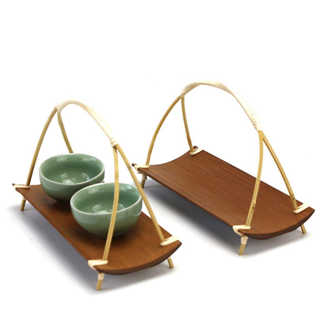 Bamboo Tray - Round Bamboo Tray - Lilpins Essentials
