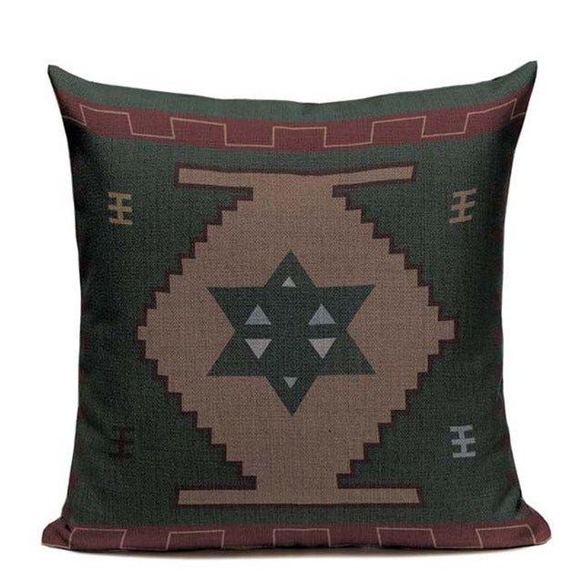 GEOMETRIC LINEN CUSHION COVER - Lilpins Essentials