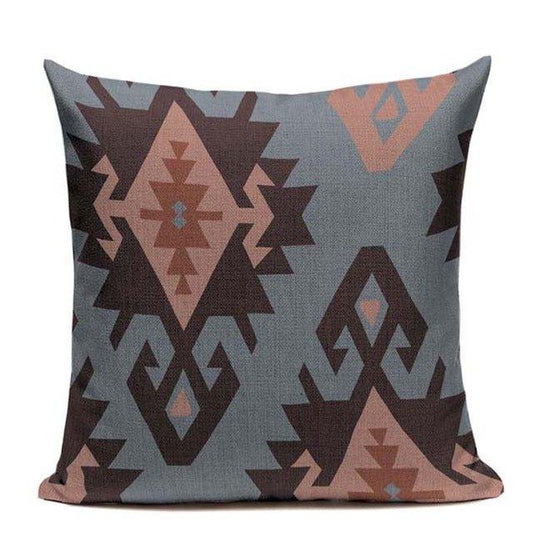 GEOMETRIC LINEN CUSHION COVER - Lilpins Essentials