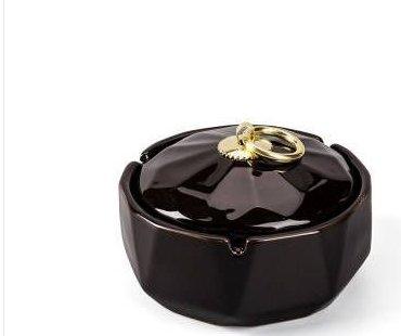 Nordic Ceramic Ashtray with Windproof Lid - Lilpins Essentials