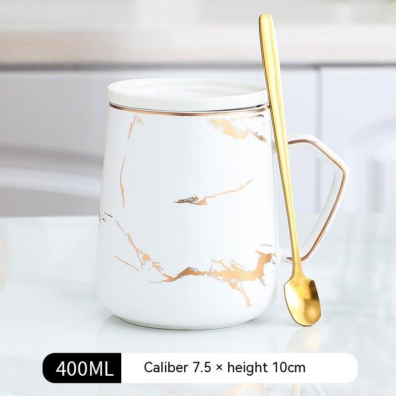 Nordic Ins Gold Outline Ceramics Cup Marble - Lilpins Essentials