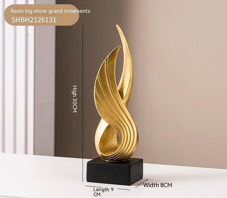 Nordic Wing Resin Abstract Sculpture - Lilpins Essentials